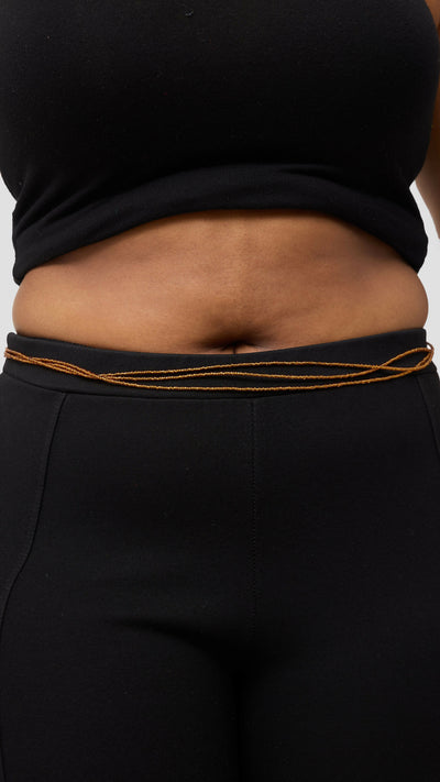 Sistar To Sistars Triple Layered Waist Bead - Gold