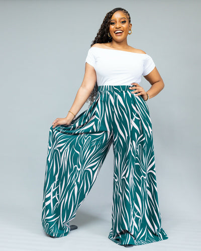 African Yuva Aurelia Pant - Green