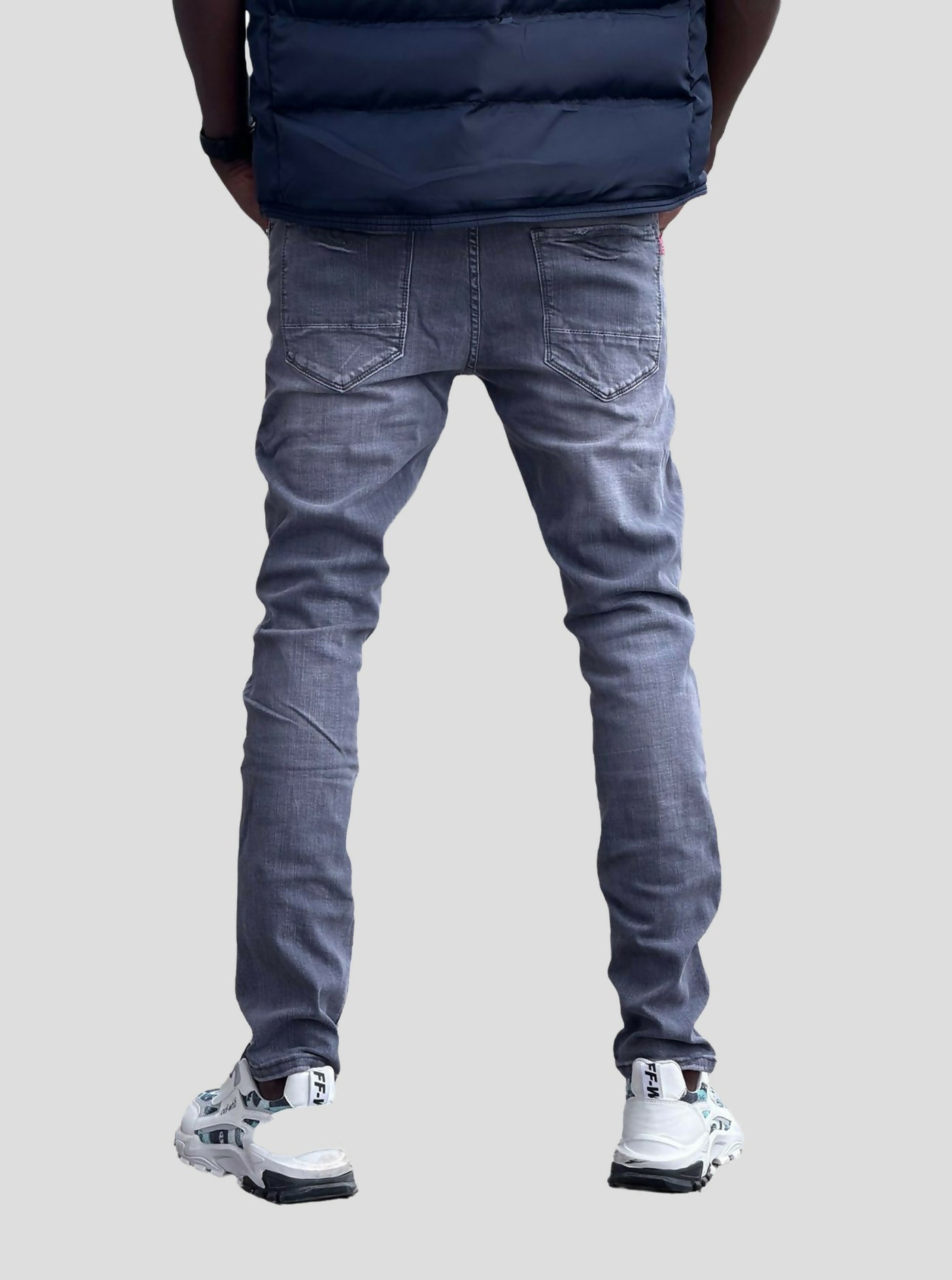 Stylish Brothers Slim Fit Denim Jean - Grey - Shopzetu