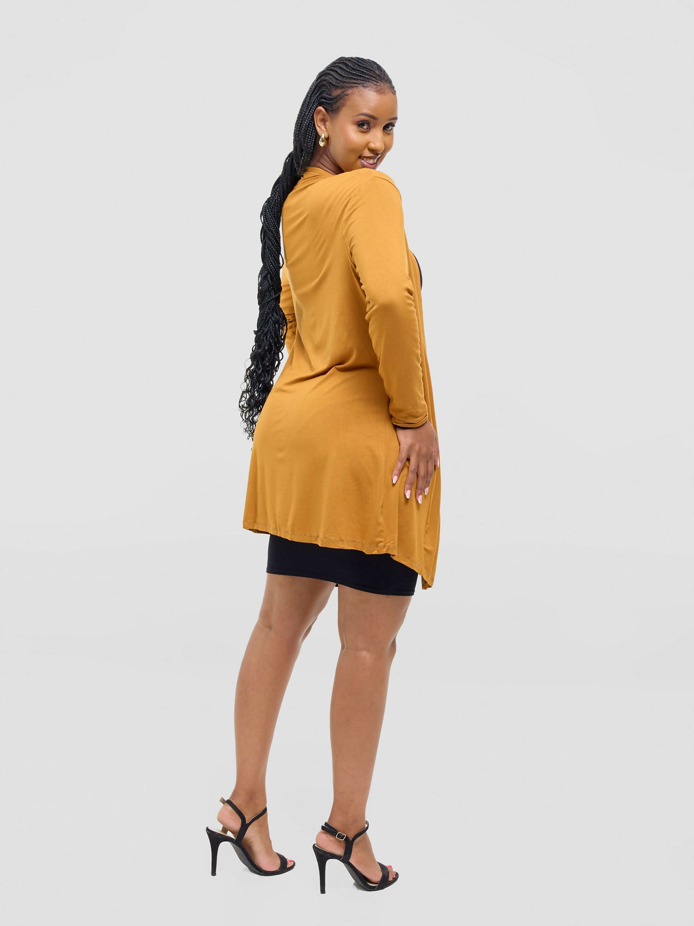 Anel's Knitwear Basic Kimono - Yellow - Shopzetu