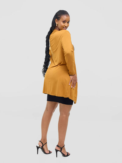 Anel's Knitwear Basic Kimono - Yellow - Shopzetu