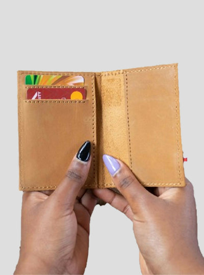 Wazawazi Uli Card Holder Wallet - Brown - Shopzetu