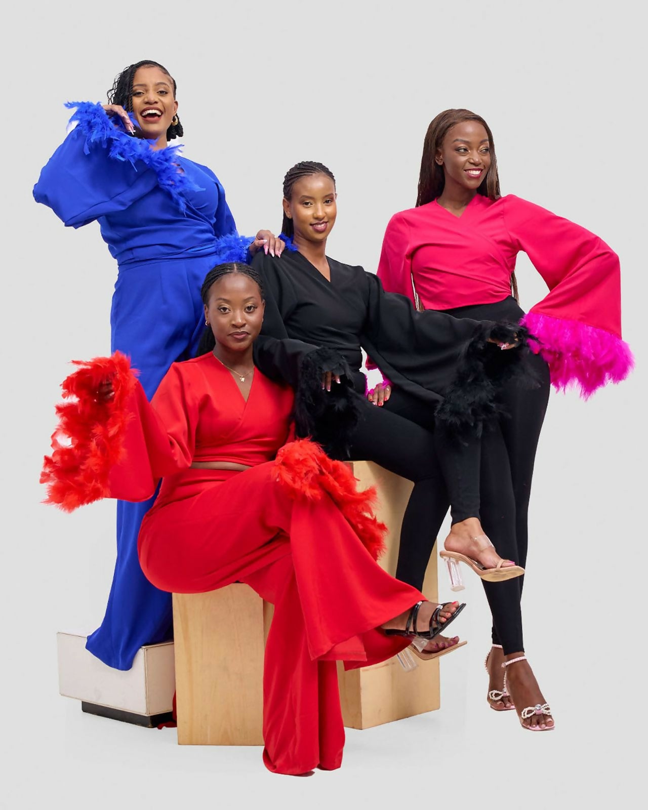 Merli Africa Zaz Pants Only - Blue - Shopzetu