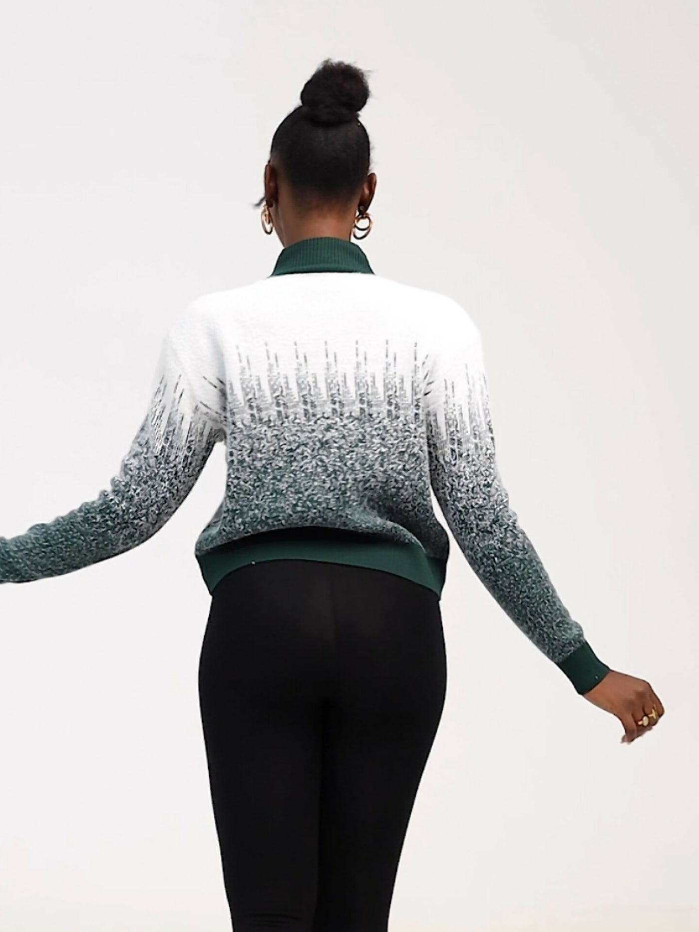 The Fashion Frenzy Pullover Sweater - Green - Shopzetu