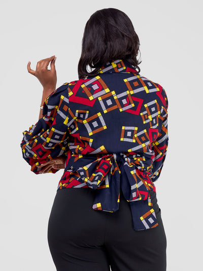 Vivo Kitenge Tie Top - Jura Print