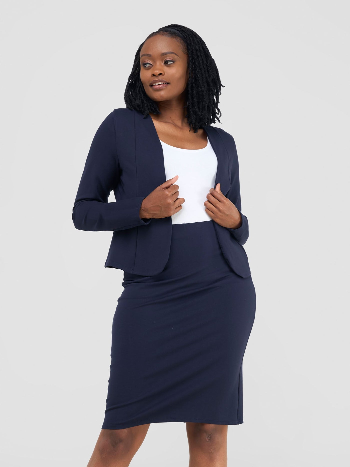 Vivo Basic Dua Jacket - Navy Blue