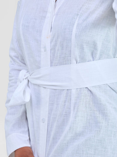 Safari by Vivo Savannah Chinese Collar Shirt - White
