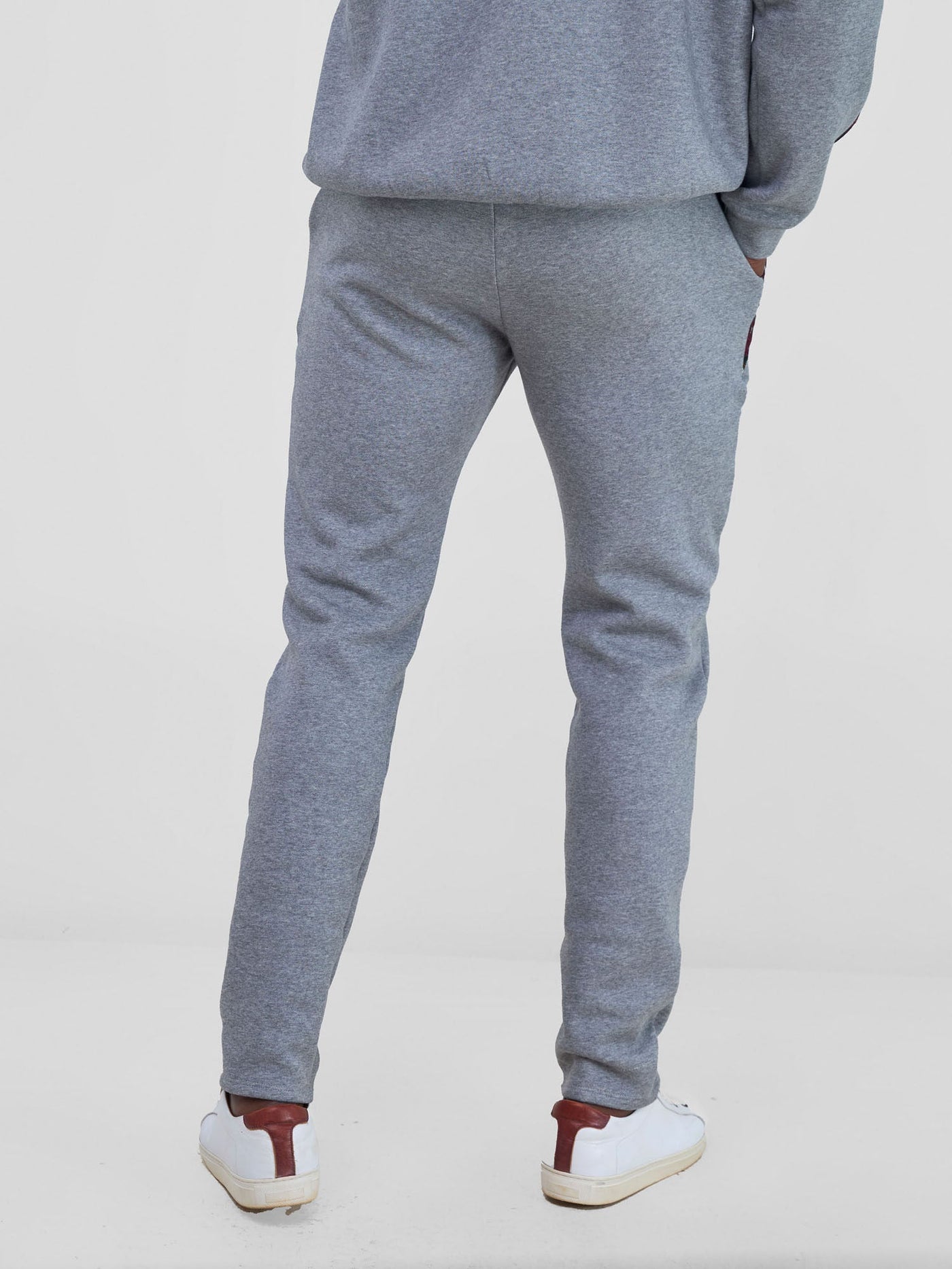 Safari by Vivo Kitenge Men's Sweat Pants - Grey/ Neba Print