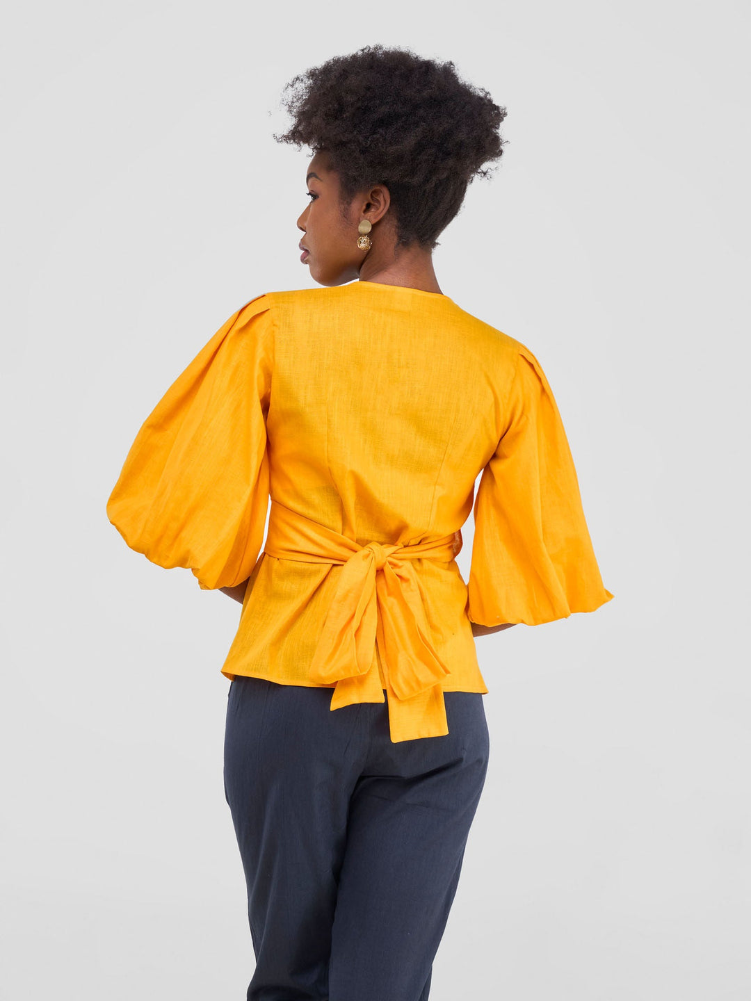 Safari by Vivo Savannah Wrap Top - Mustard