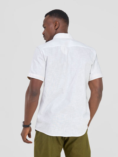 Safari by Vivo Savannah Men's Short Sleeve Shirt - White