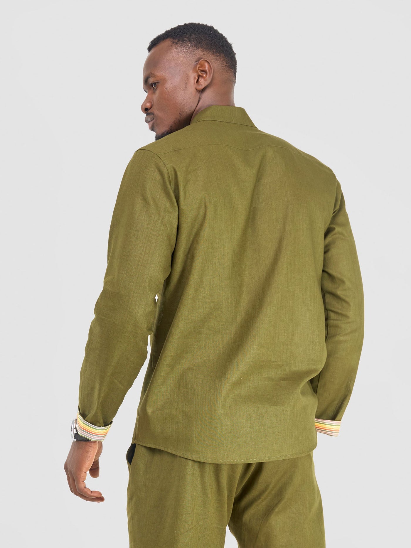 Safari by Vivo Savannah Men's Half Placket  Shirt - Hunters