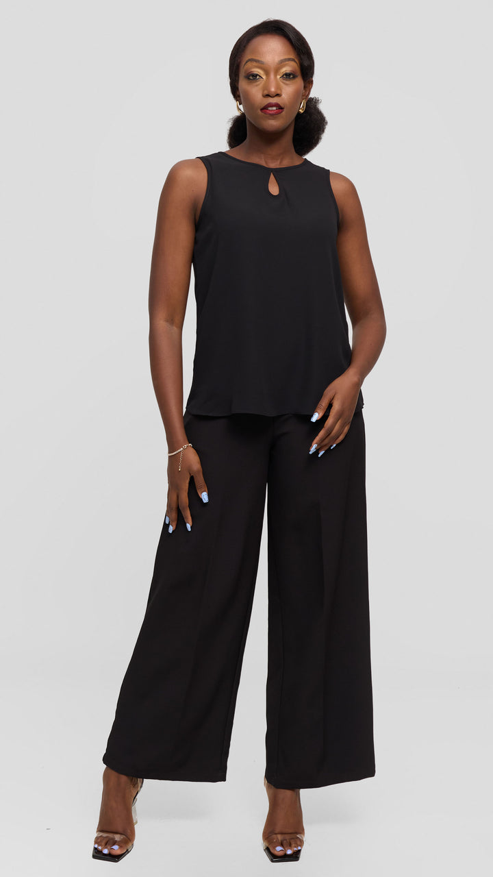 Vivo Sierra Sleeveless Double Layered Top in Chiffon - Hunters