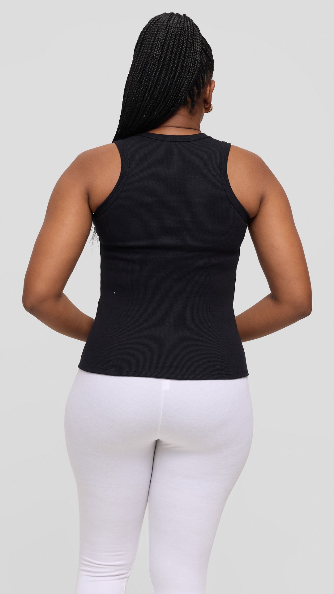 Safari by Vivo Adinkra Top in Rib - Black