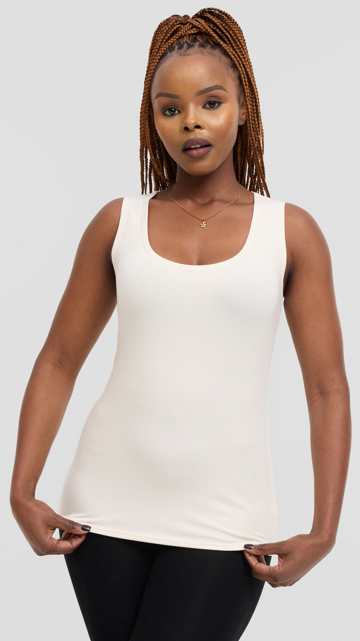 Vivo Everyday Tank Top in Jersey - Off White
