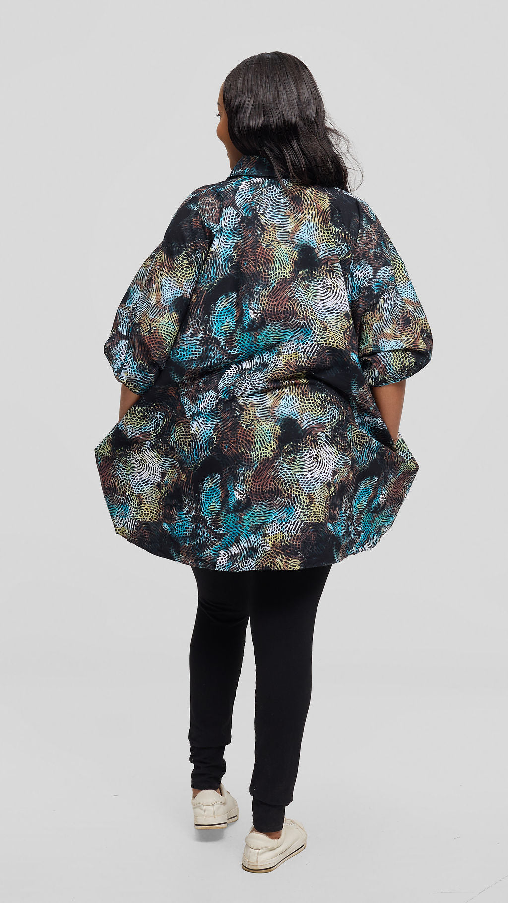 Safari Tafari Highlow Top in Kitenge - Vuti Print