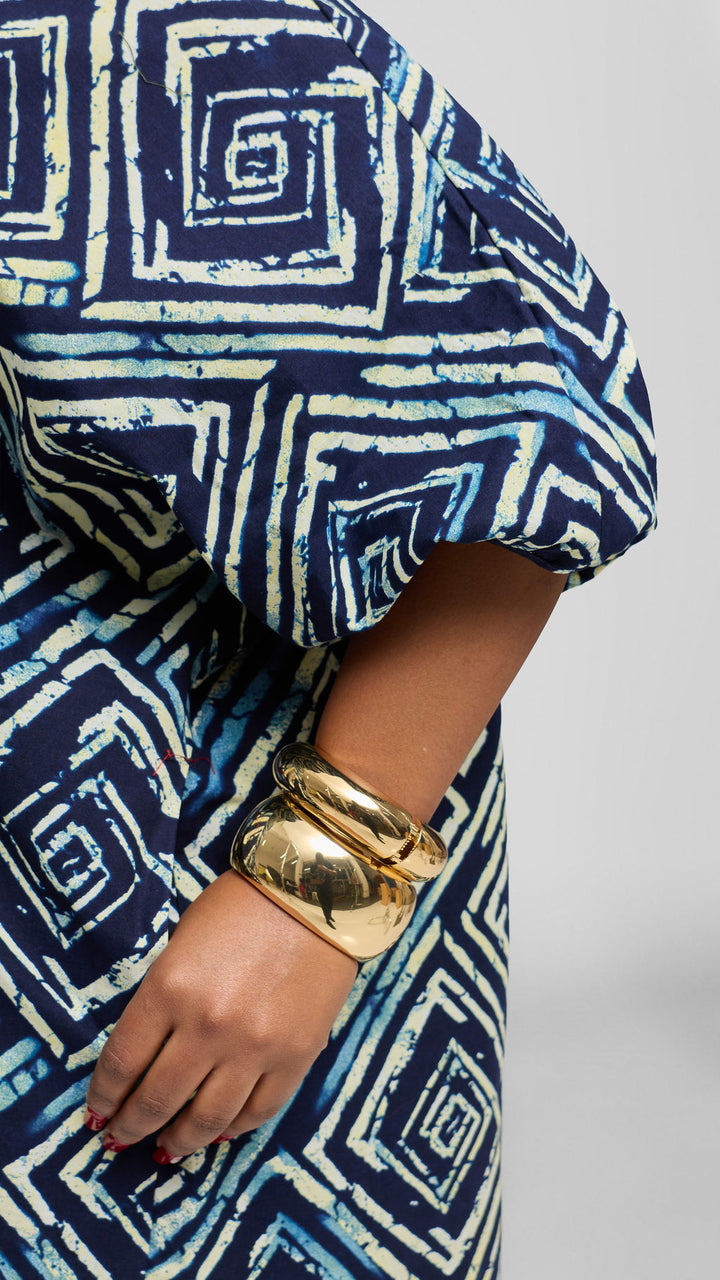 Safari Tafari Highlow Top in Kitenge - Sika Print
