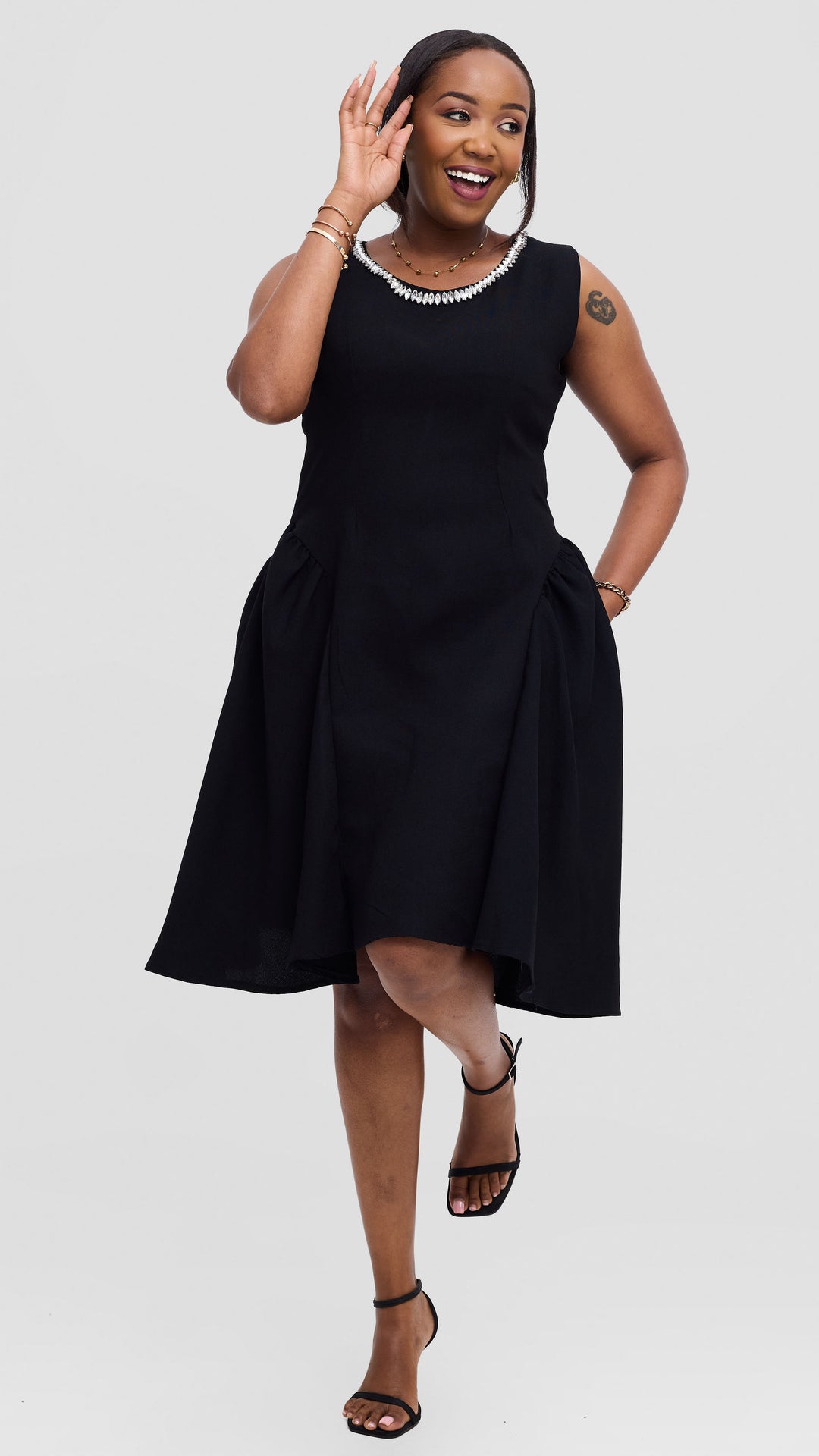 Hawi Satrorial Furaha Dress - Black
