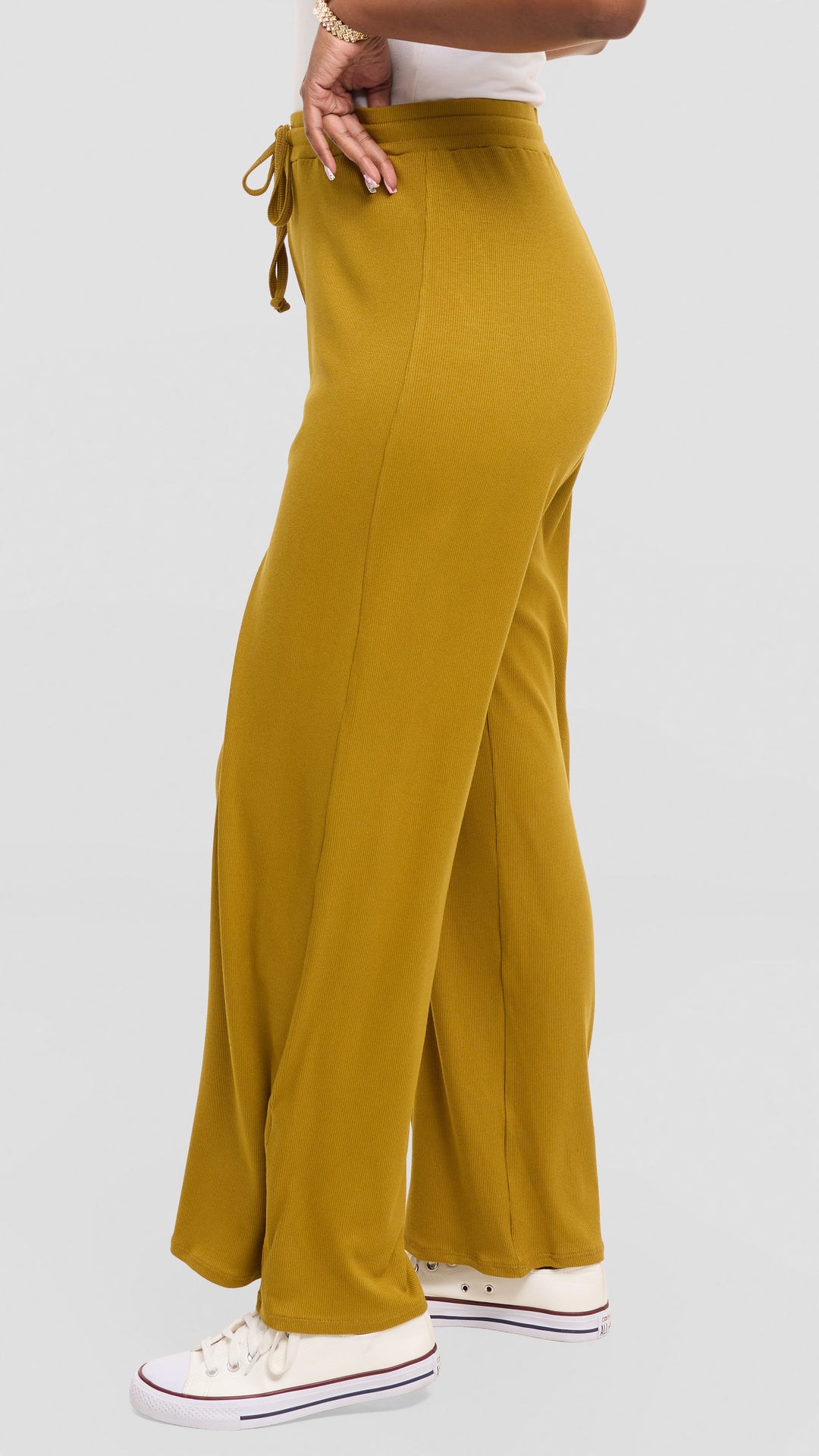 Vivo Lounge Pants in Rib - Olive