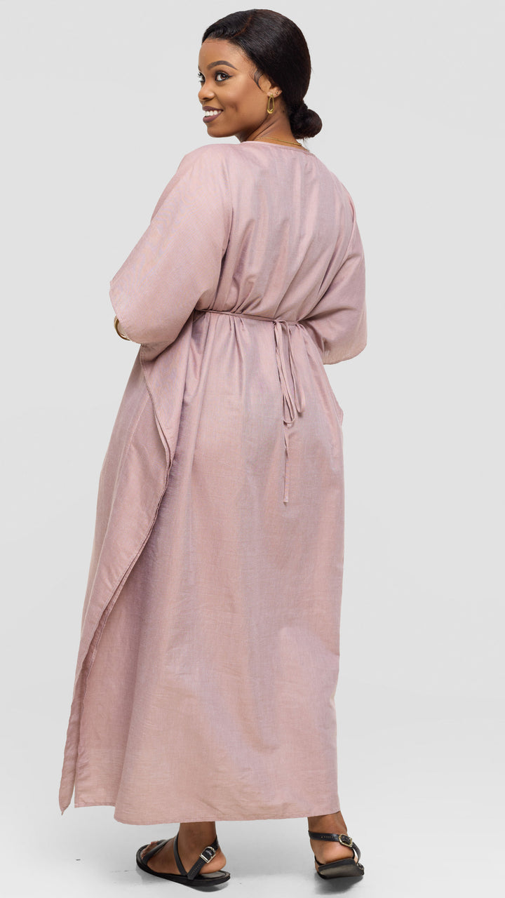 Safari by Vivo Wide Kaftan in Cotton - Multicolour print