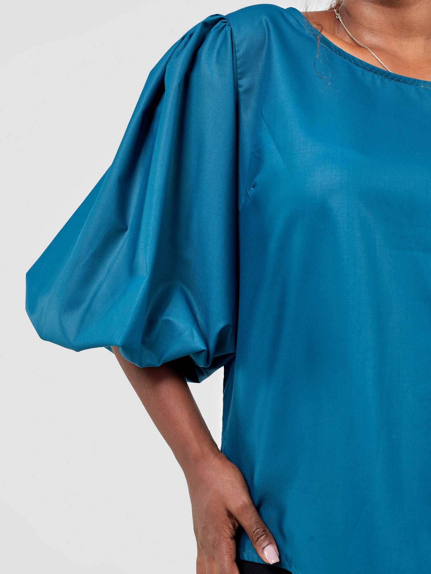 Safari by Vivo Nimali Bubble Sleeve Top - Teal