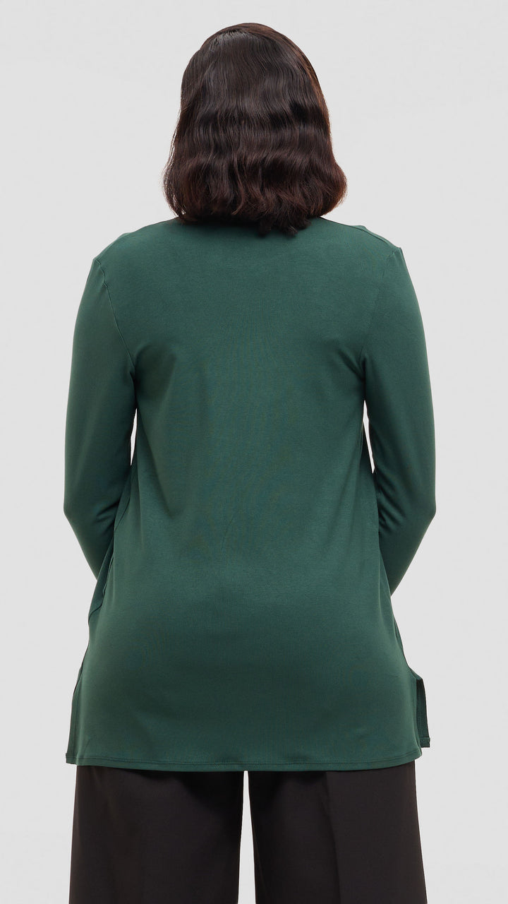 Vivo Basic Leila Short Waterfall in Jersey - Dark Green