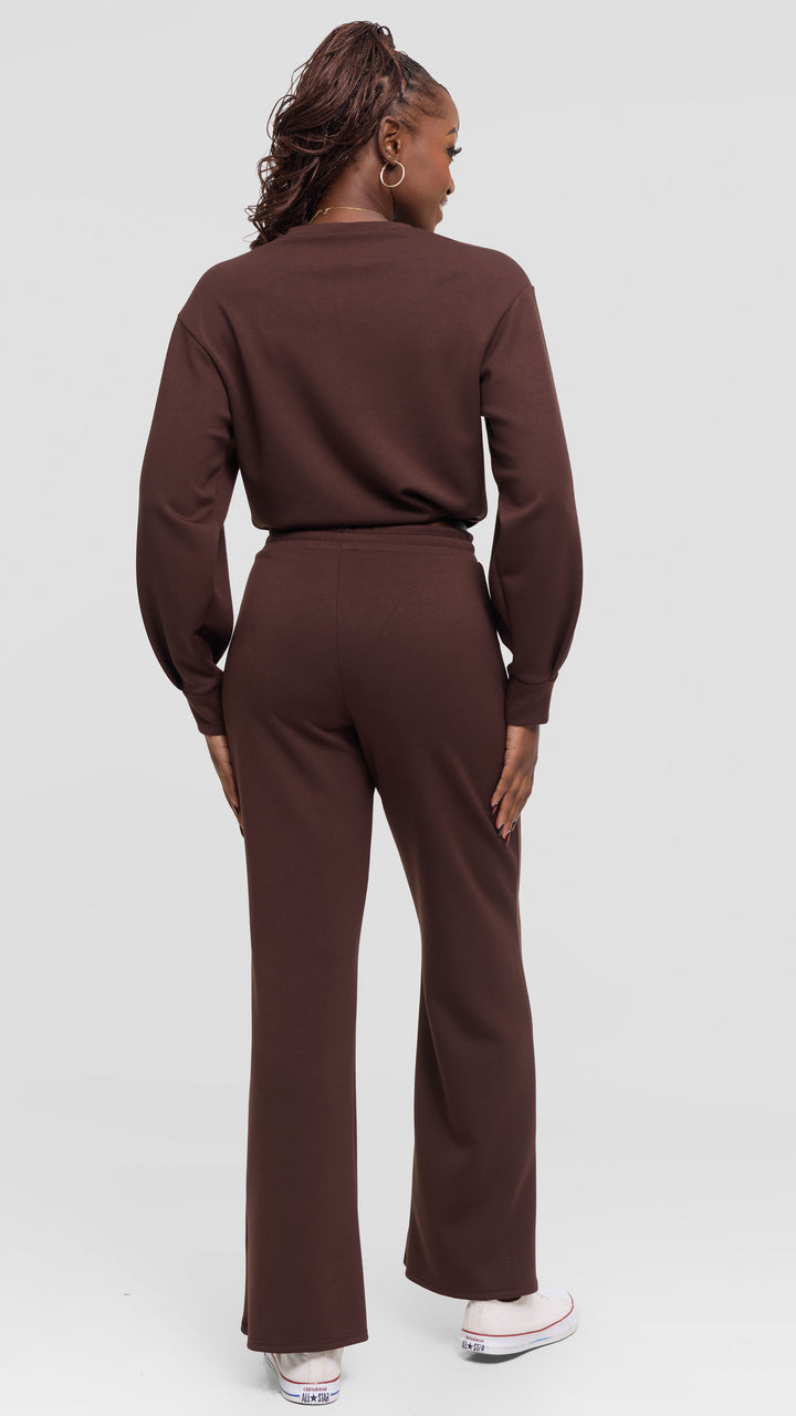 Vivo Sweatshirt in Scuba - Brown