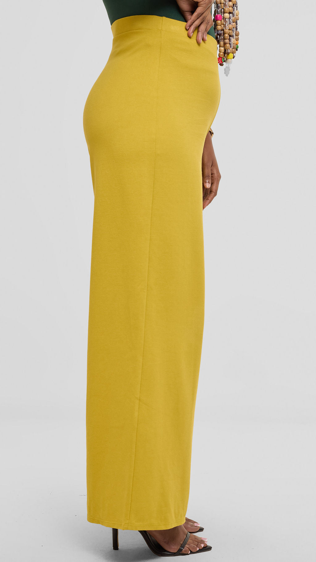 Vivo Aleri Wide Leg Pants in Ponte - Olive