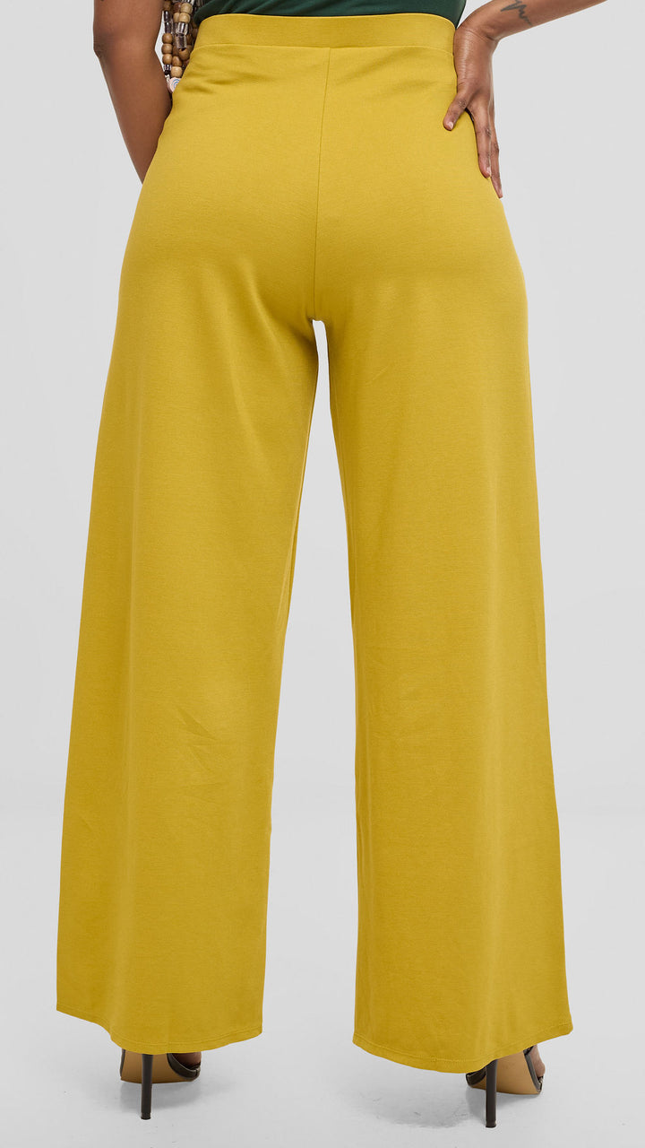 Vivo Aleri Wide Leg Pants in Ponte - Olive