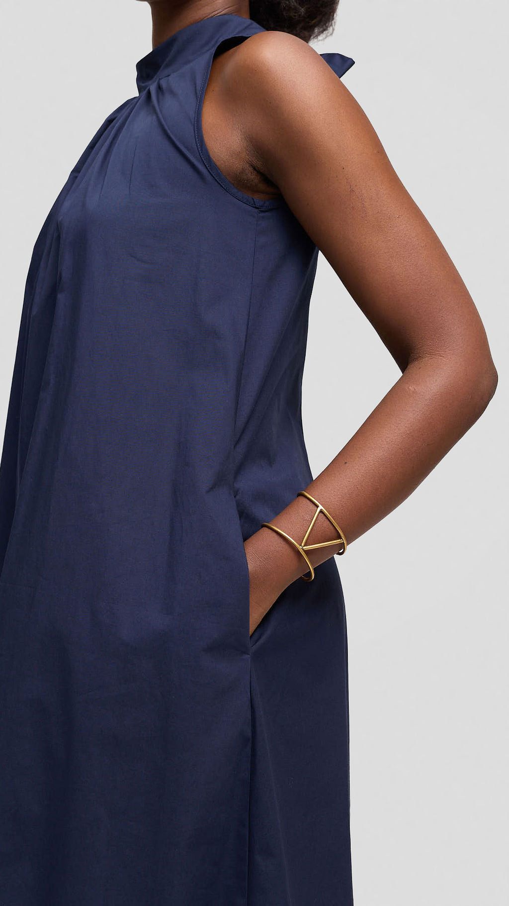 Safari by Vivo Samira Maxi Dress in Cotton - Navy