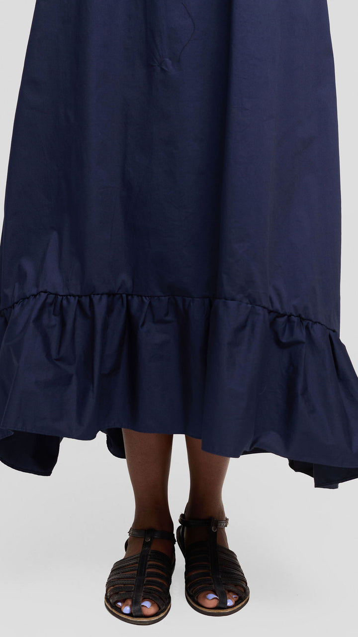 Safari by Vivo Samira Maxi Dress in Cotton - Navy