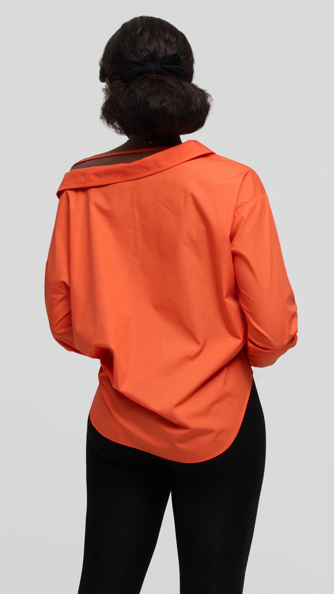 Vivo Drop Shoulder Top in Cotton - Orange