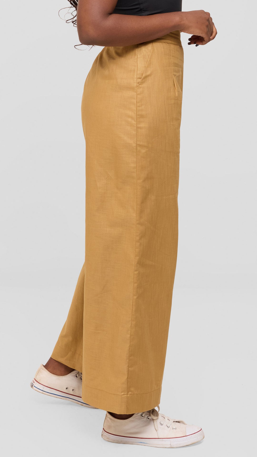 Safari by Vivo Tiwa Wide Leg Pants in Linen - Olive Green