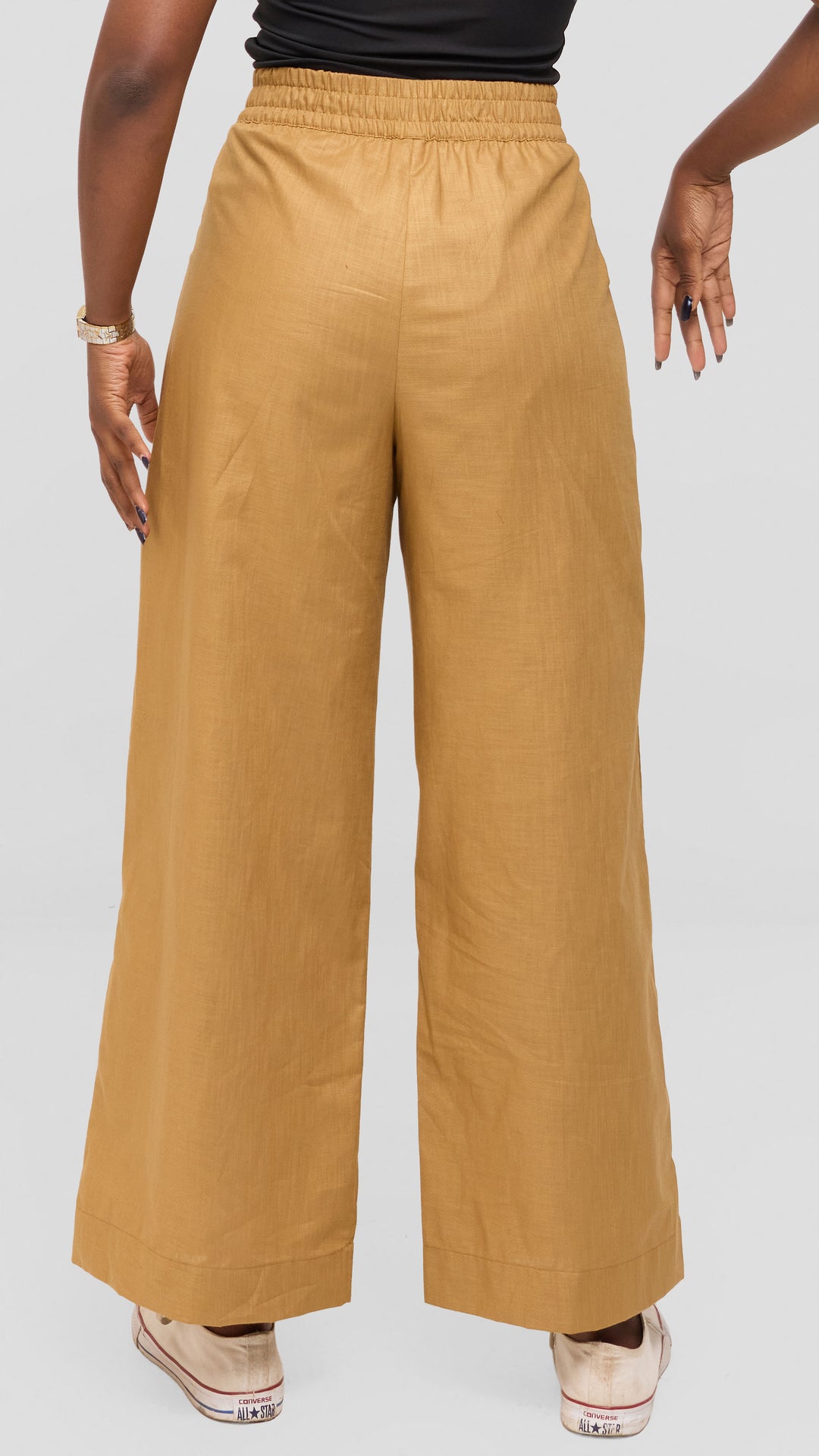 Safari by Vivo Tiwa Wide Leg Pants in Linen - Olive Green