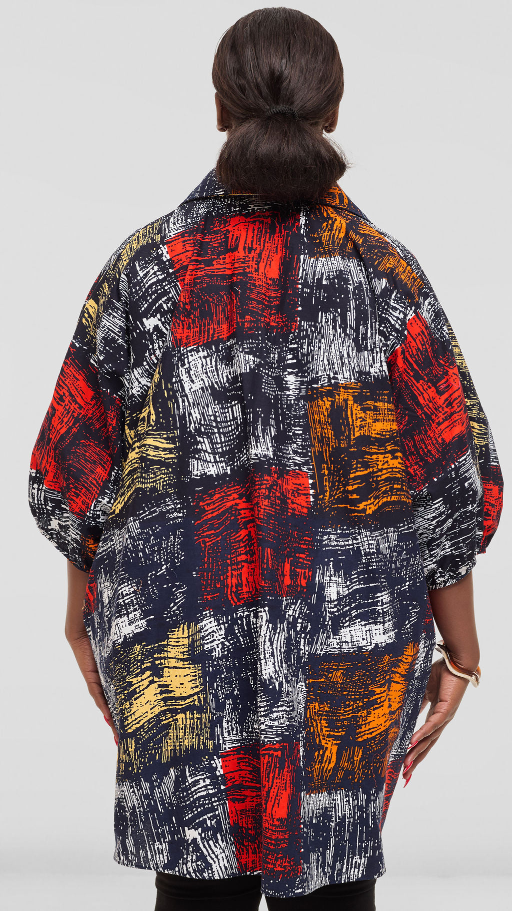 Safari by Vivo Tafari Highlow Top in Kitenge - Lazo Print