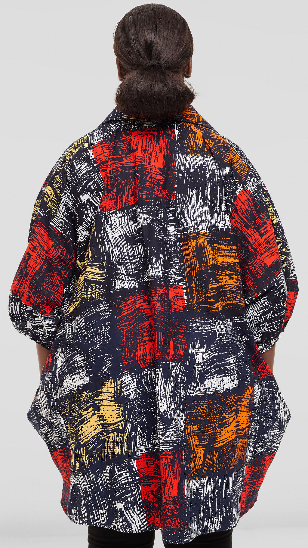 Safari by Vivo Tafari Highlow Top in Kitenge - Lazo Print