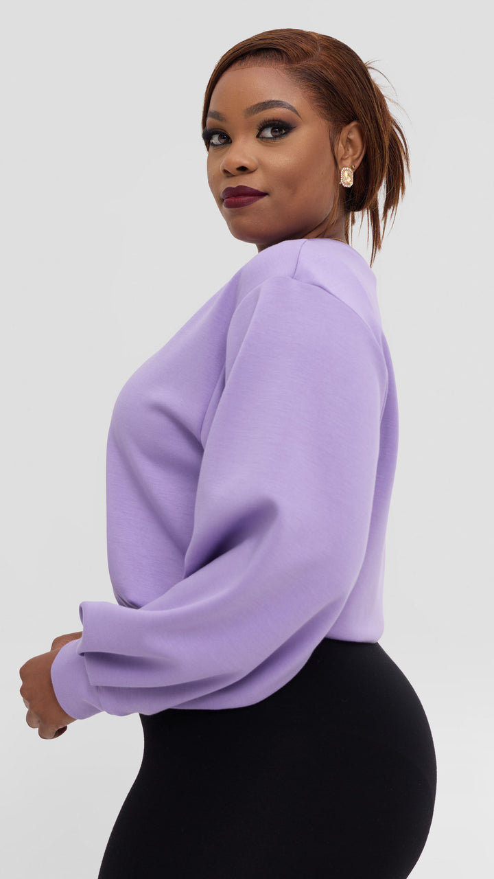 Vivo Sweatshirt in Scuba - Lilac