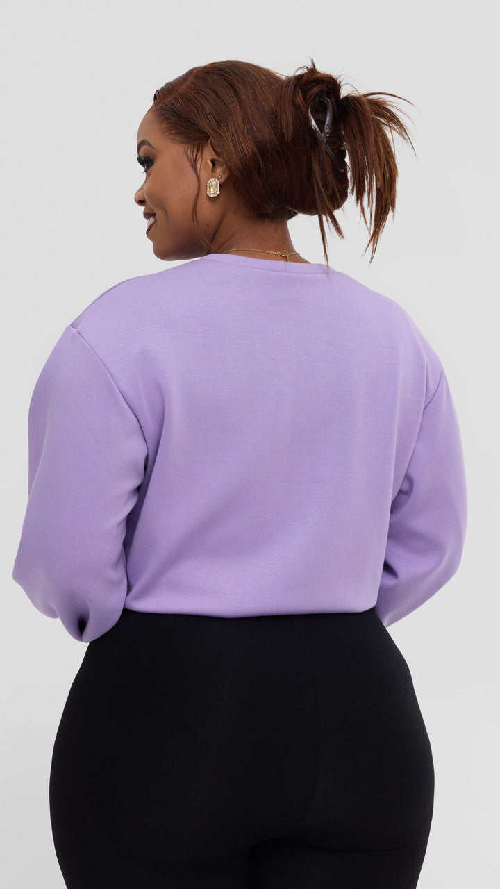 Vivo Sweatshirt in Scuba - Lilac