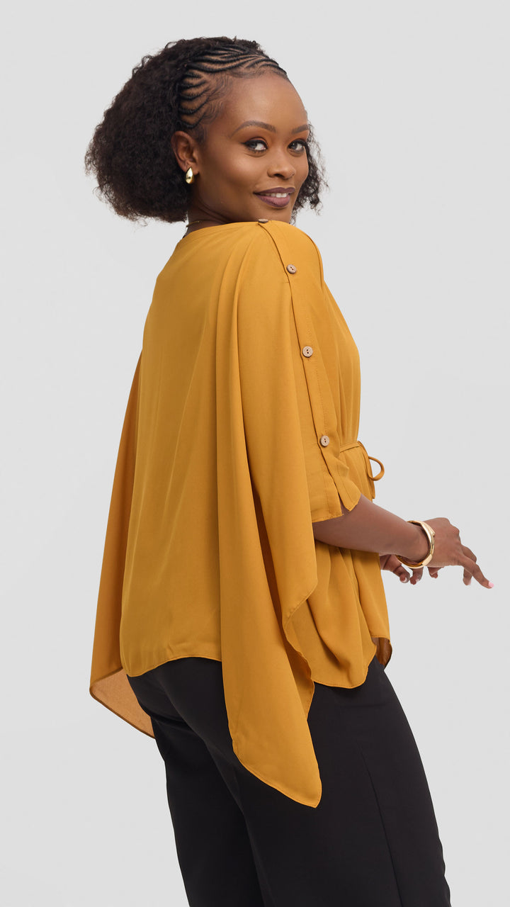 Vivo Multiway Cover Up in Chiffon - Mustard