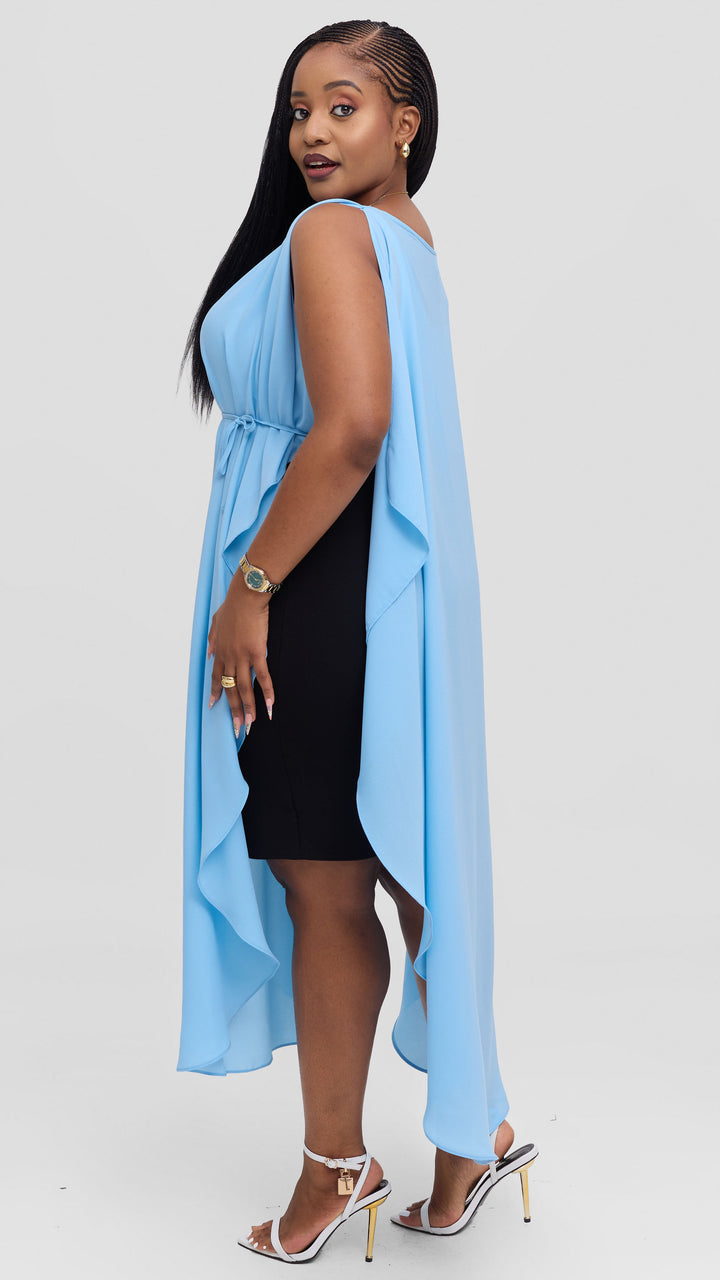 Vivo Liora Scalloped Maxi Top - Light Blue