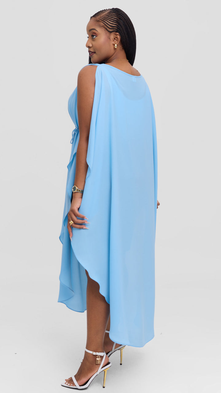 Vivo Liora Scalloped Maxi Top - Light Blue
