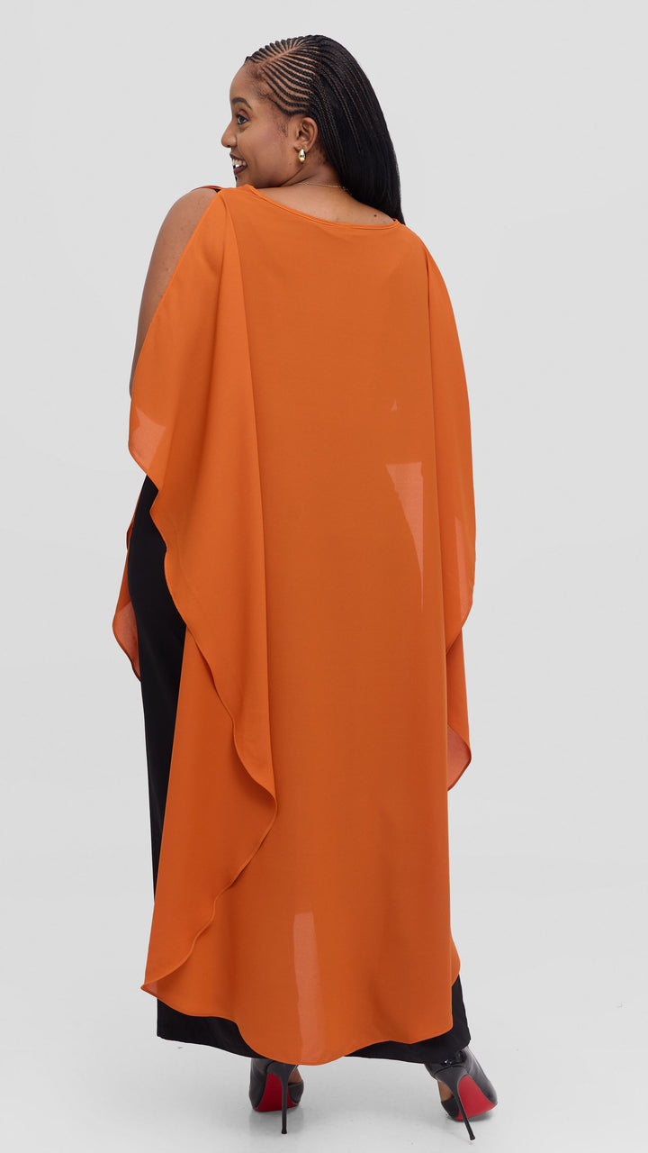 Vivo Liora Scalloped Maxi Top - Rust