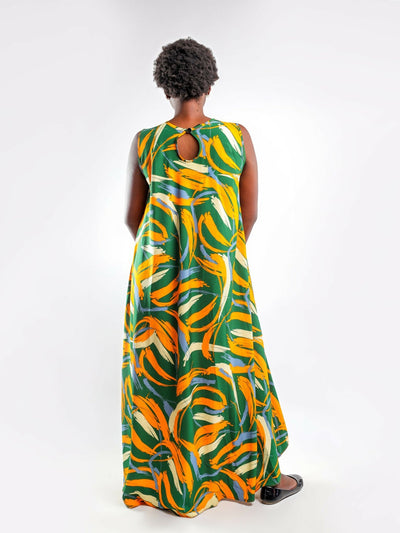 Liliadly Forest Ivy Dress - Green - Shopzetu