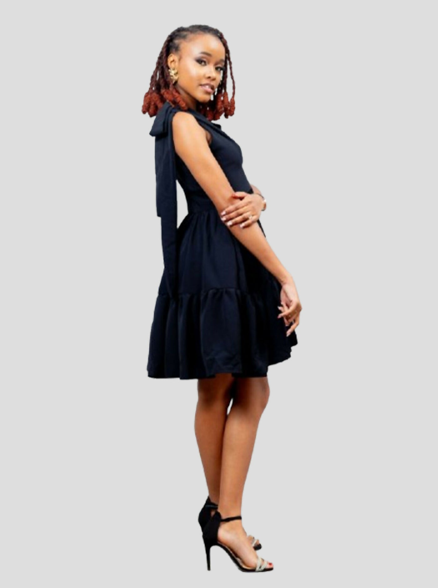 Afriwia Enterprise Nyota Dress - Black - Shopzetu