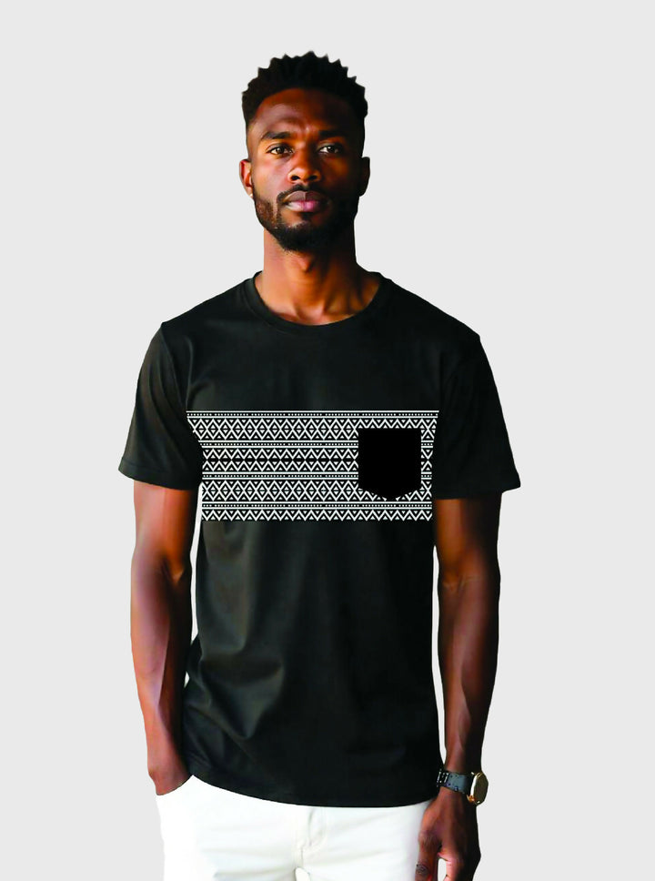 Kitu Kali Premium T-shirt - Black Print - Shopzetu