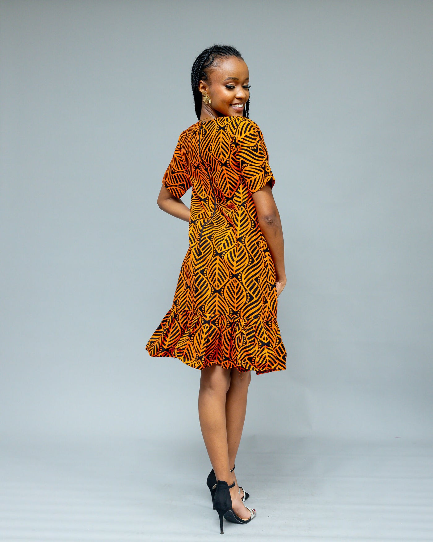 Afriwia Heri Shift Dress - Mustard