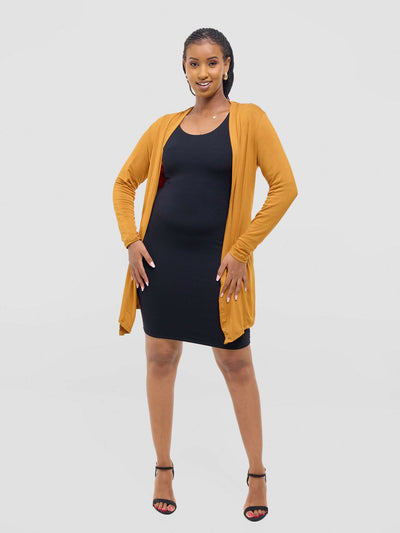 Anel's Knitwear Basic Kimono - Yellow - Shopzetu