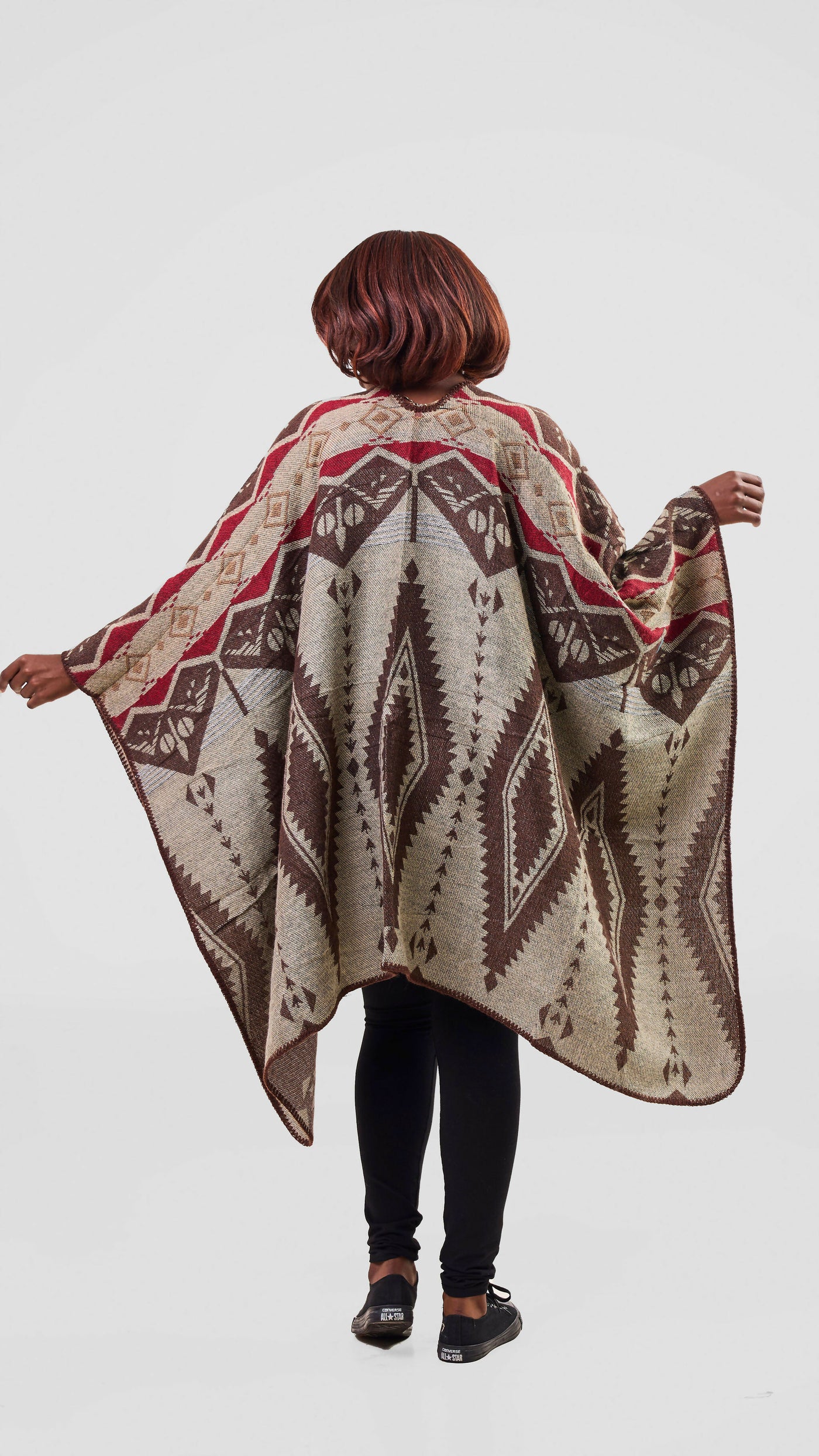 Afrodame Light Poncho - Brown