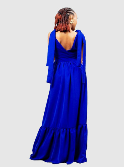 Afriwia Subira Dress - Royal Blue - Shopzetu