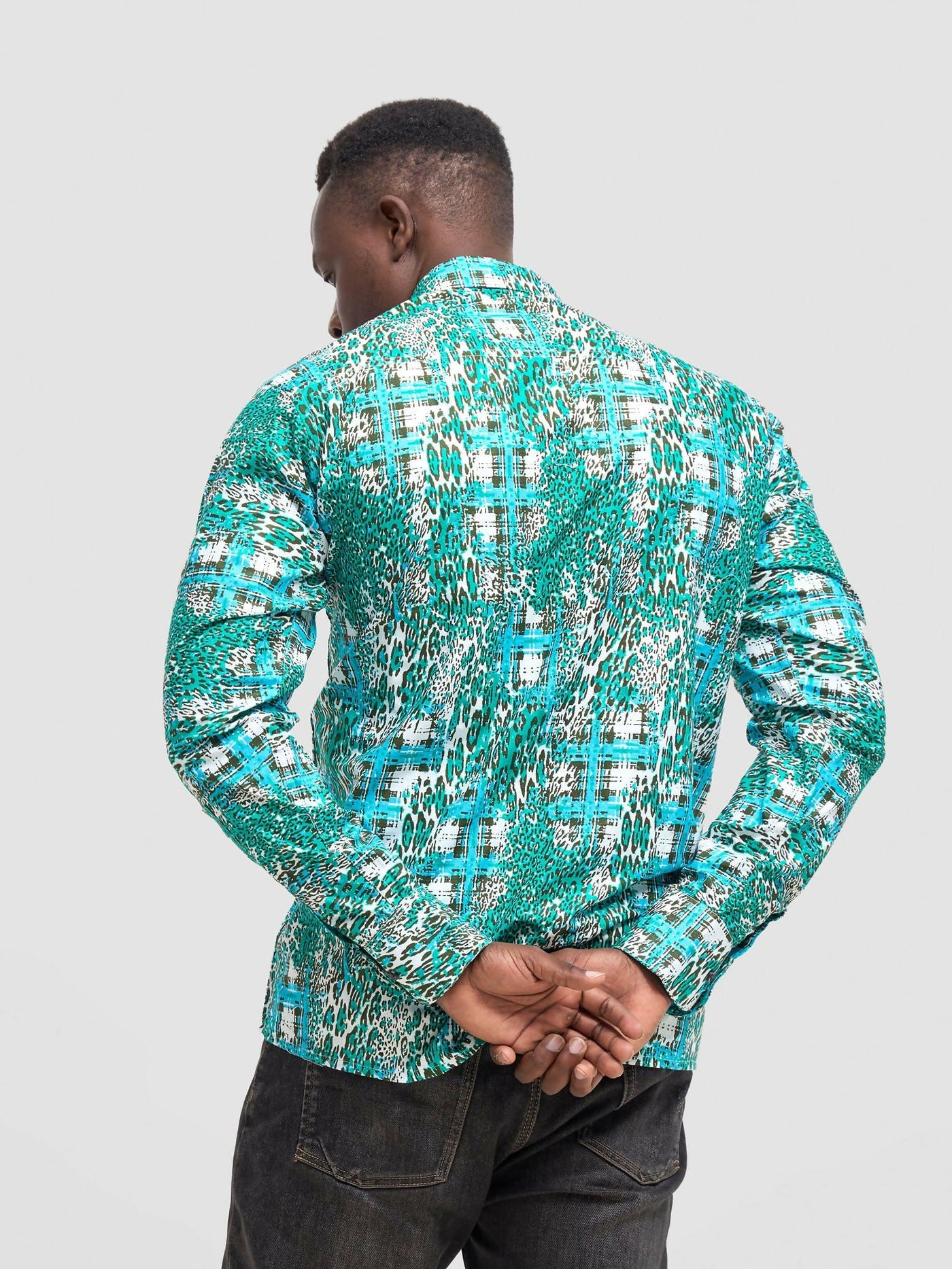 Mendilines Warm African Shirt - Green / White - Shopzetu