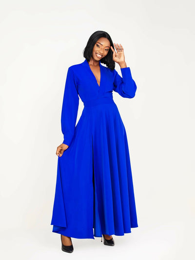 Da’Joy Fashions Virgo Dress - Royal Blue - Shopzetu